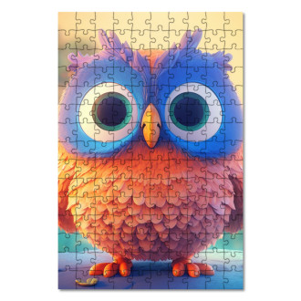Wooden Puzzle Cute animated owl 1