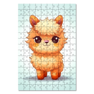 Wooden Puzzle Cartoon Llama