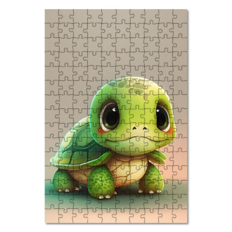 Wooden Puzzle Cartoon Turtle