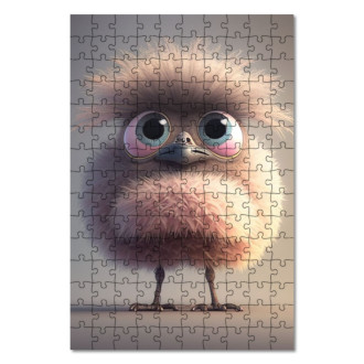 Wooden Puzzle Cute animated ostrich 1