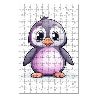 Wooden Puzzle Cartoon Penguin