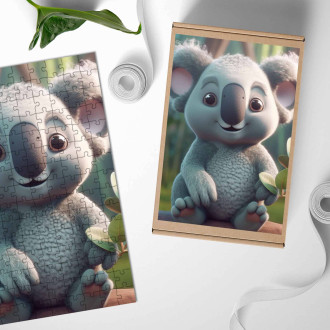 Wooden Puzzle Cute animated koala 1