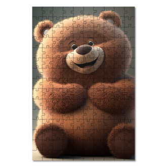 Wooden Puzzle Cute animated bear