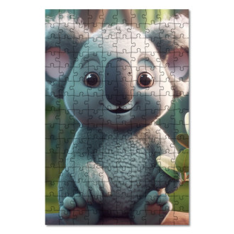 Wooden Puzzle Cute animated koala 1