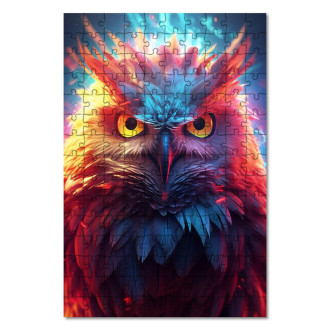 Wooden Puzzle Space Owl 1