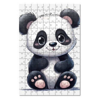 Wooden Puzzle Cartoon Panda