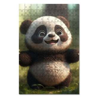 Wooden Puzzle Cute cartoon panda