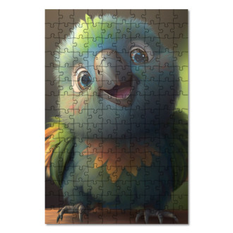 Wooden Puzzle Cute animated parrot 2