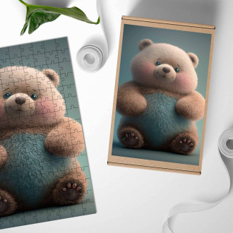 Wooden Puzzle Cute animated teddy bear 1