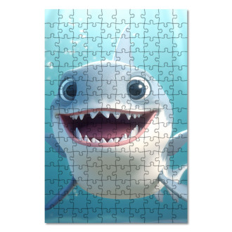 Wooden Puzzle Cute cartoon shark