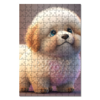Wooden Puzzle Cute animated dog 2