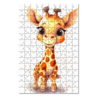 Wooden Puzzle Cartoon Giraffe