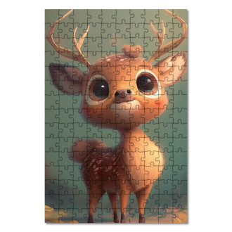 Wooden Puzzle Cute animated fawn