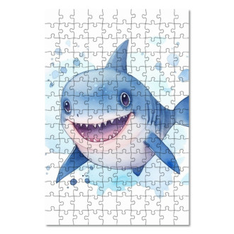 Wooden Puzzle Cartoon Shark