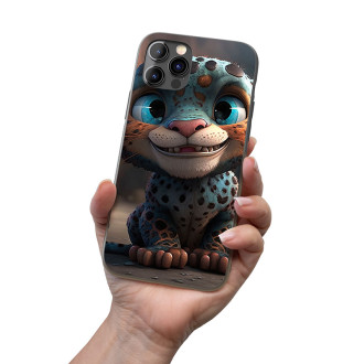 Mobile cover Cute animated leopard 1