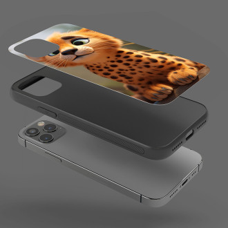 Mobile cover Cute animated cheetah 1