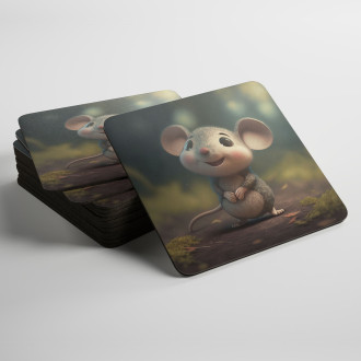 Coasters Cute animated mouse 1