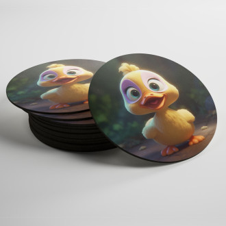 Coasters Cute animated duck