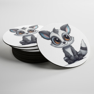 Coasters Cartoon Lemur