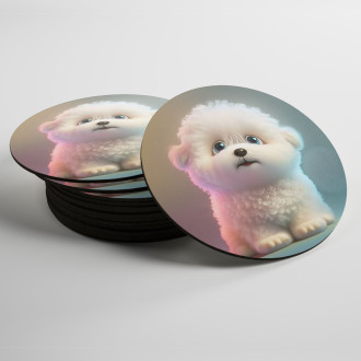 Coasters Cute animated dog