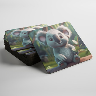Coasters Cute animated koala 1