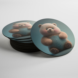 Coasters Cute animated teddy bear 1