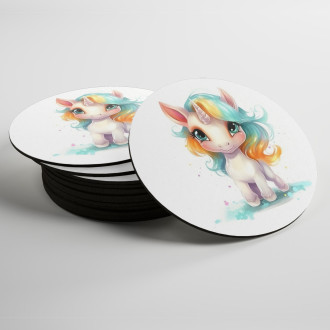 Coasters Cartoon Unicorn