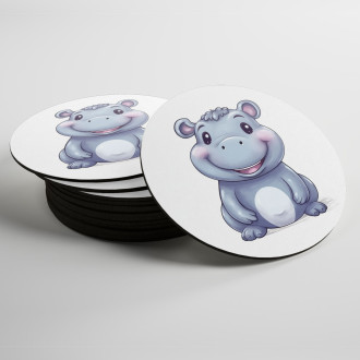 Coasters Cartoon Hippo