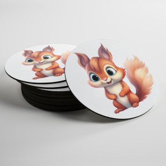 Coasters Cartoon Squirrel