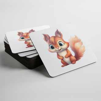 Coasters Cartoon Squirrel