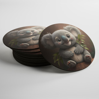 Coasters Cute animated koala 2