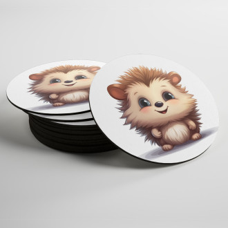 Coasters Cartoon Hedgehog