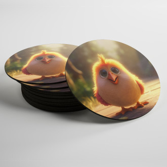 Coasters Cute animated chicken 1