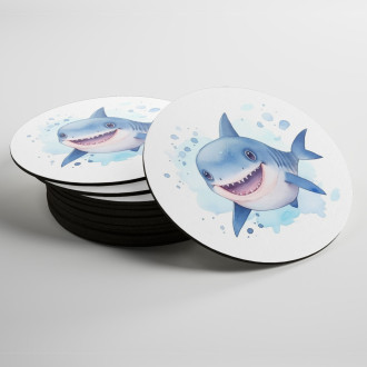 Coasters Cartoon Shark