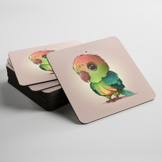 Coasters Cartoon Parrot