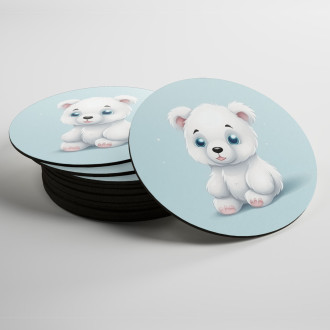 Coasters Cartoon Polar Bear