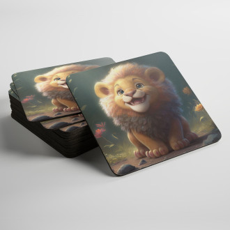Coasters Cute animated lion 2
