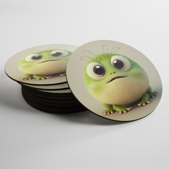 Coasters Cute animated frog