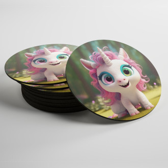 Coasters Cute animated unicorn 2