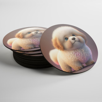 Coasters Cute animated dog 2