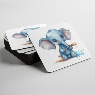 Coasters Cartoon Elephant