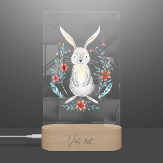 Baby lamp Bunny in flowers