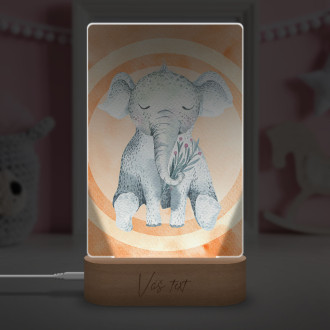 Baby lamp Watercolor elephant