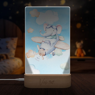 Baby lamp Elephant and airplane