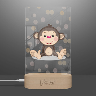 Baby lamp Sitting Monkey