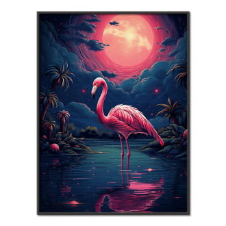 flamingo in sun