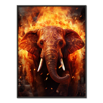 elephant in fire
