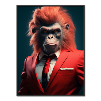 monkey in red suit