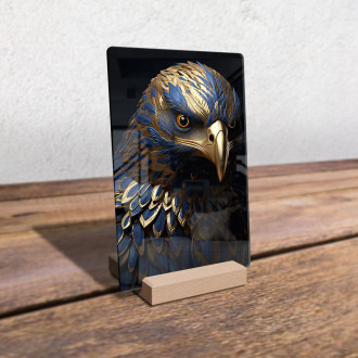 Acrylic glass black and gold eagle-gigapixel-standard-scale-6