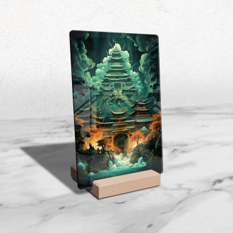 Acrylic glass ancient chinesish mansion psychedelic landscape-gigapixel-standard-scale-6